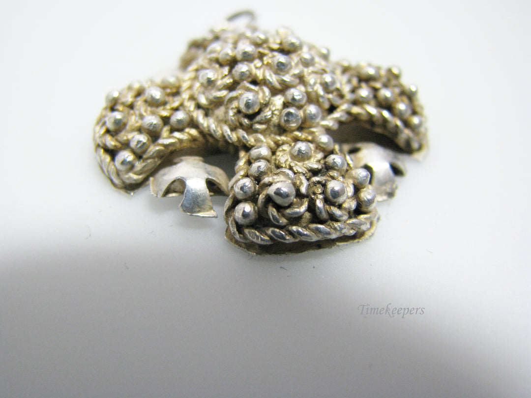 c833 Vintage Sterling Silver Cross Pendant