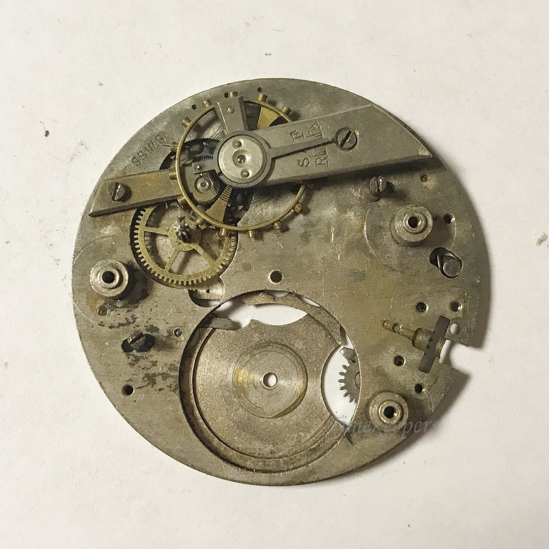 e976 Vintage Swiss Mechanical Wrist Watch Movement for Parts Repair