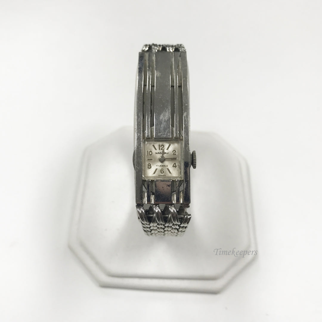 c721 Great ID Bracelet Style Mechanical Wrist Watch