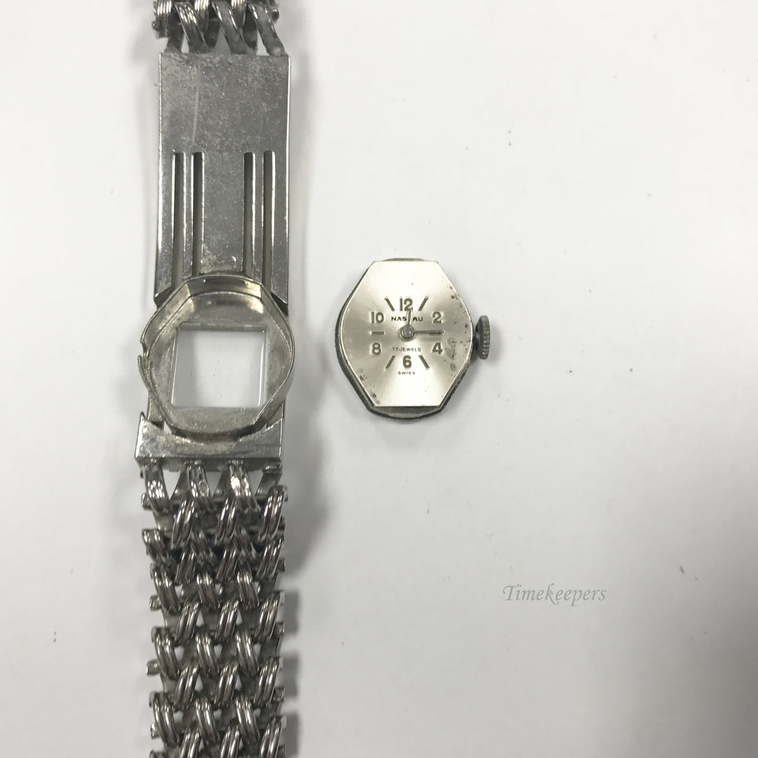 c721 Great ID Bracelet Style Mechanical Wrist Watch