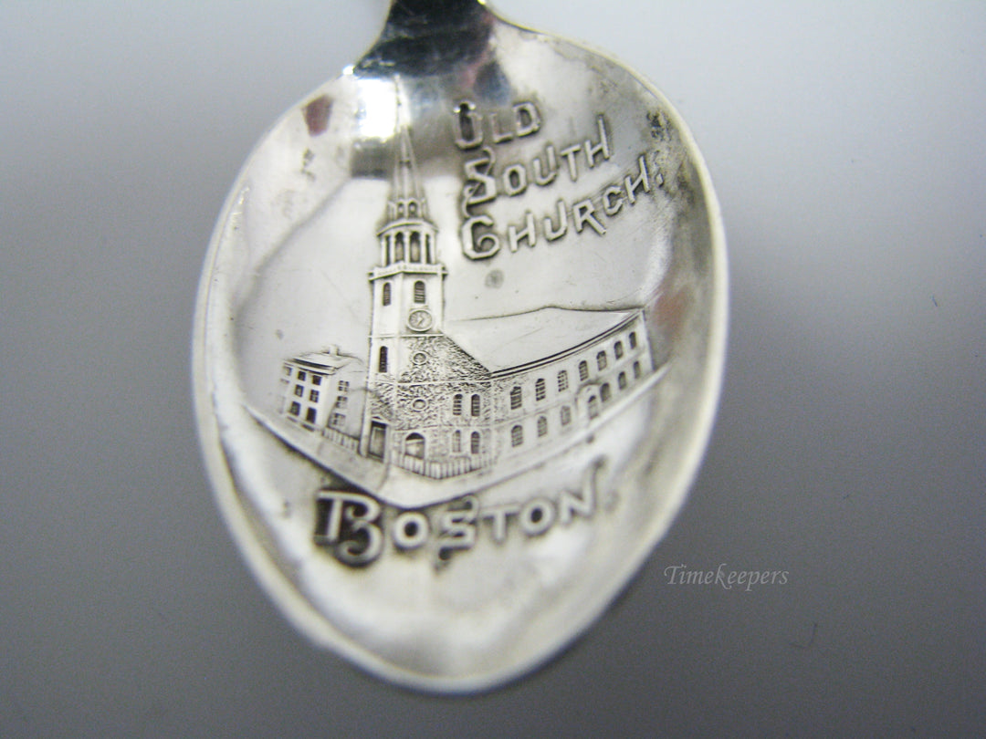 c889 Sterling Silver Souvenir Spoon from Boston Mass