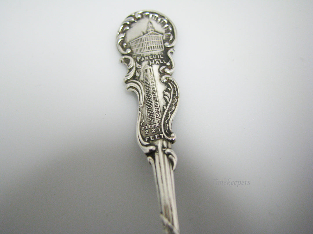 c889 Sterling Silver Souvenir Spoon from Boston Mass