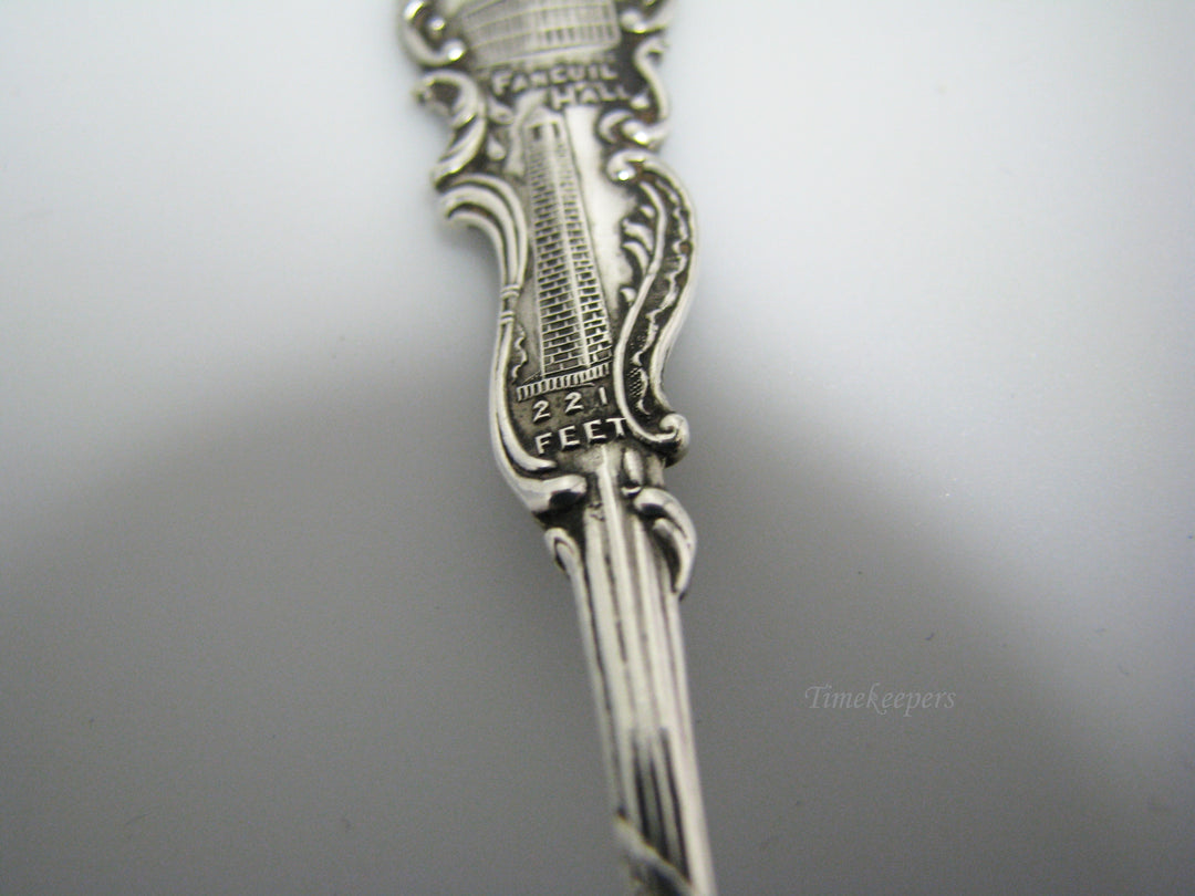 c889 Sterling Silver Souvenir Spoon from Boston Mass