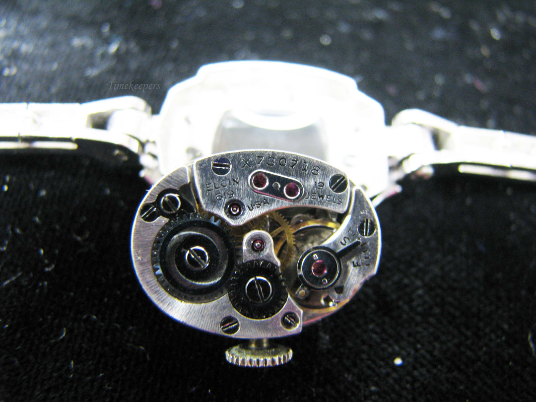 g123 Pretty 14k White Gold Women's Diamond Hamilton Watch