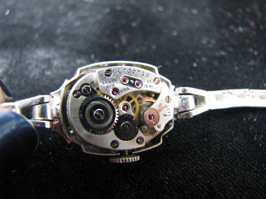 g123 Pretty 14k White Gold Women's Diamond Hamilton Watch