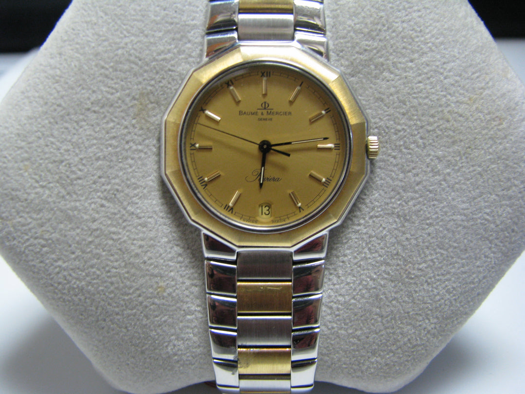 H003 Vintage Baume & Mercier Geneve Watch in 18k Stainless Steel