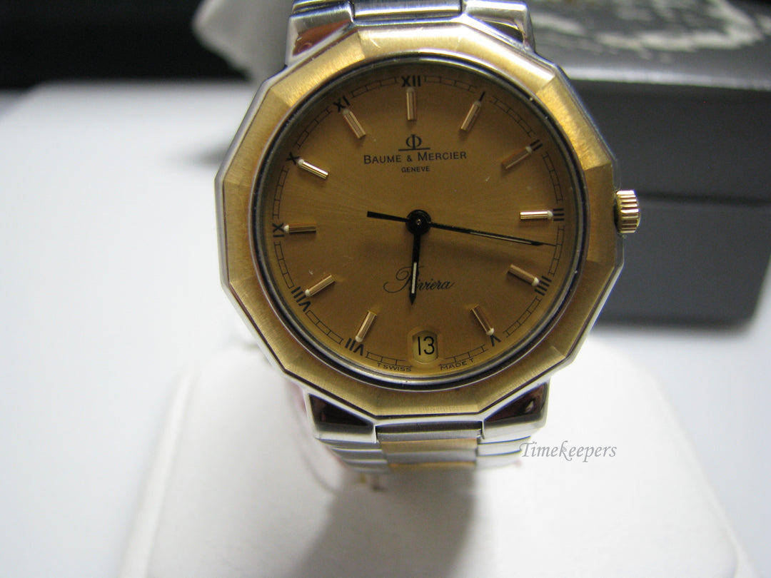H003 Vintage Baume & Mercier Geneve Watch in 18k Stainless Steel
