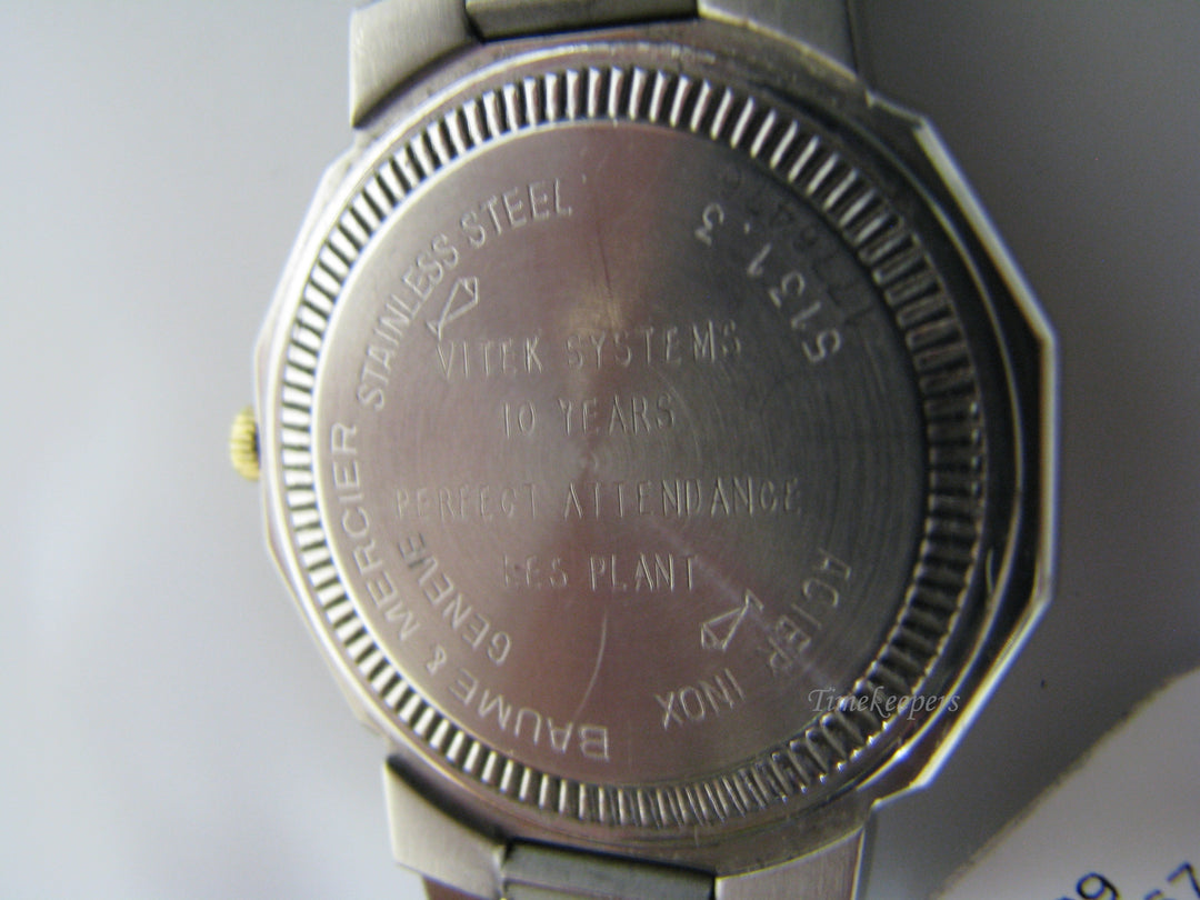 H003 Vintage Baume & Mercier Geneve Watch in 18k Stainless Steel