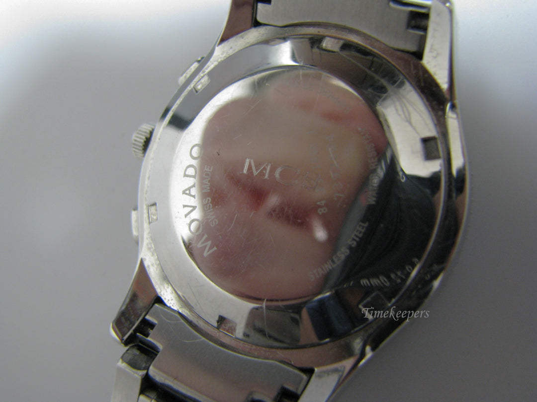 c901 Vintage Stainless Steel Movado Chronograph Watch in Box