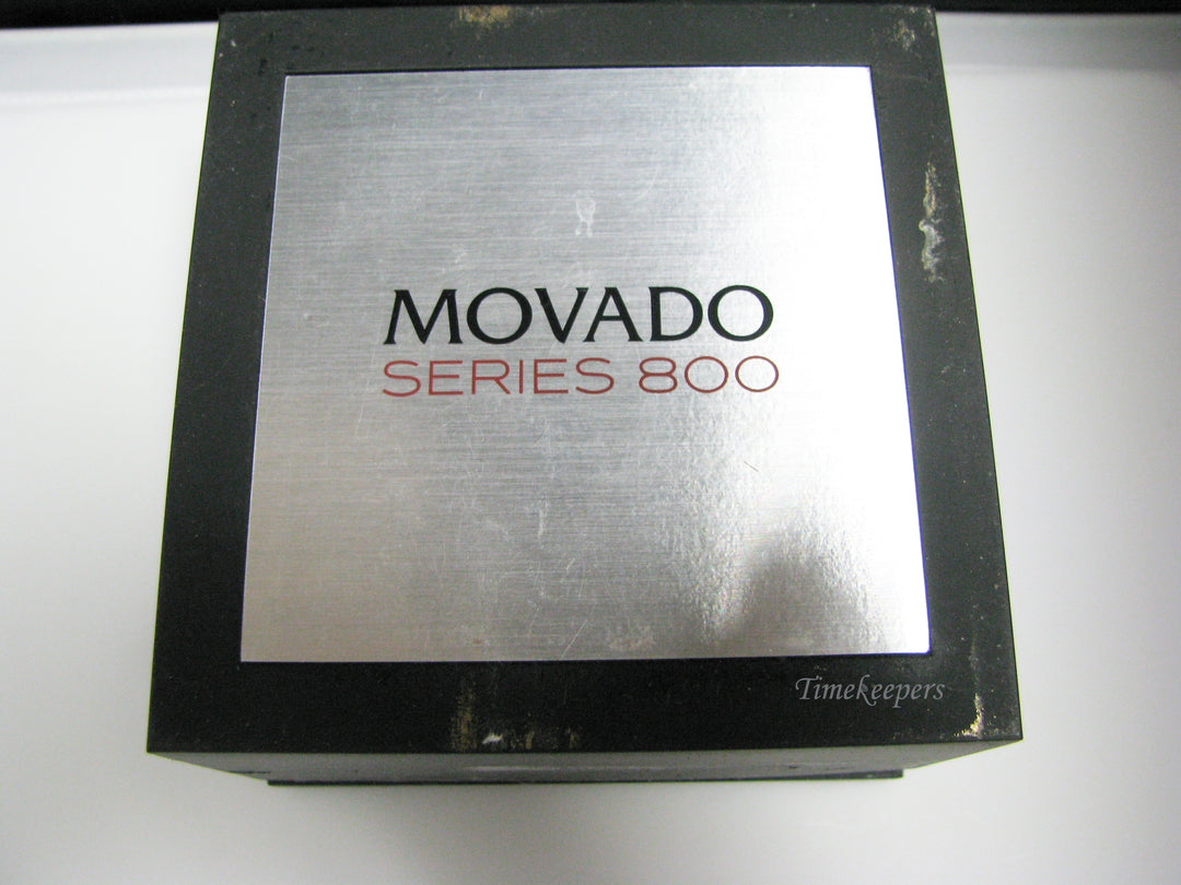 c901 Vintage Stainless Steel Movado Chronograph Watch in Box