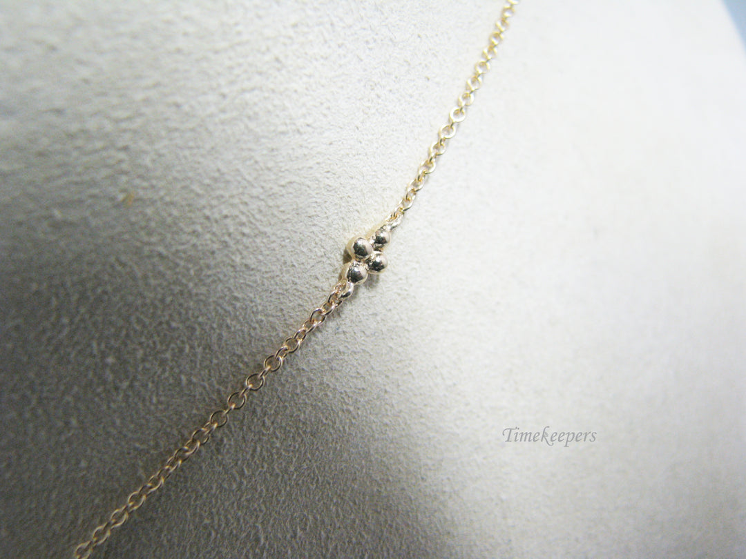 c926 Unique Garnet And Gold Ball Pendant on 17" Fancy Chain all in 14k Gold