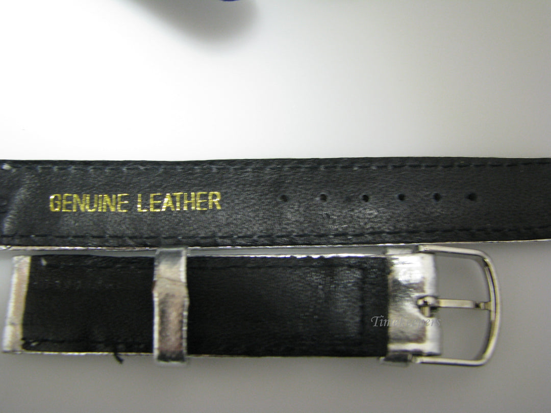 Lot of 10 Stitched Shiny Silver Leather Watch Bands 16 mm