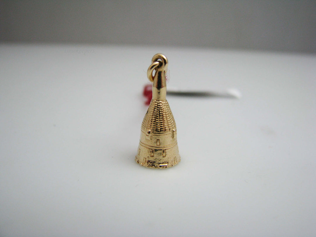 b543 Unique 10kt Yellow Gold Cottage style Charm/Pendant