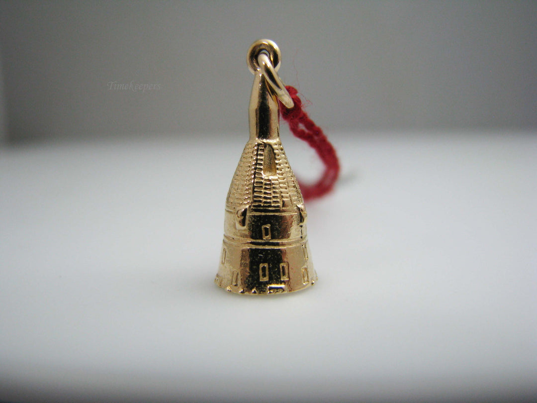 b543 Unique 10kt Yellow Gold Cottage style Charm/Pendant