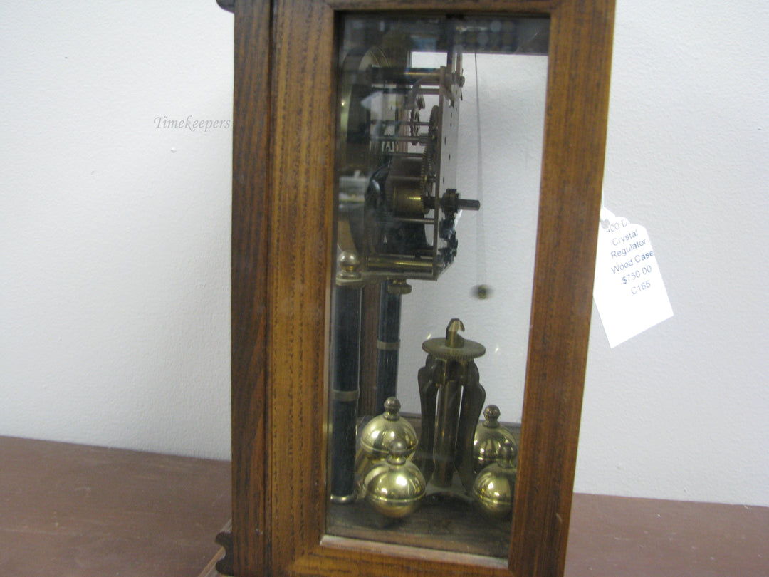 G174 400 Day Clock Wood Case Crystal Regulator