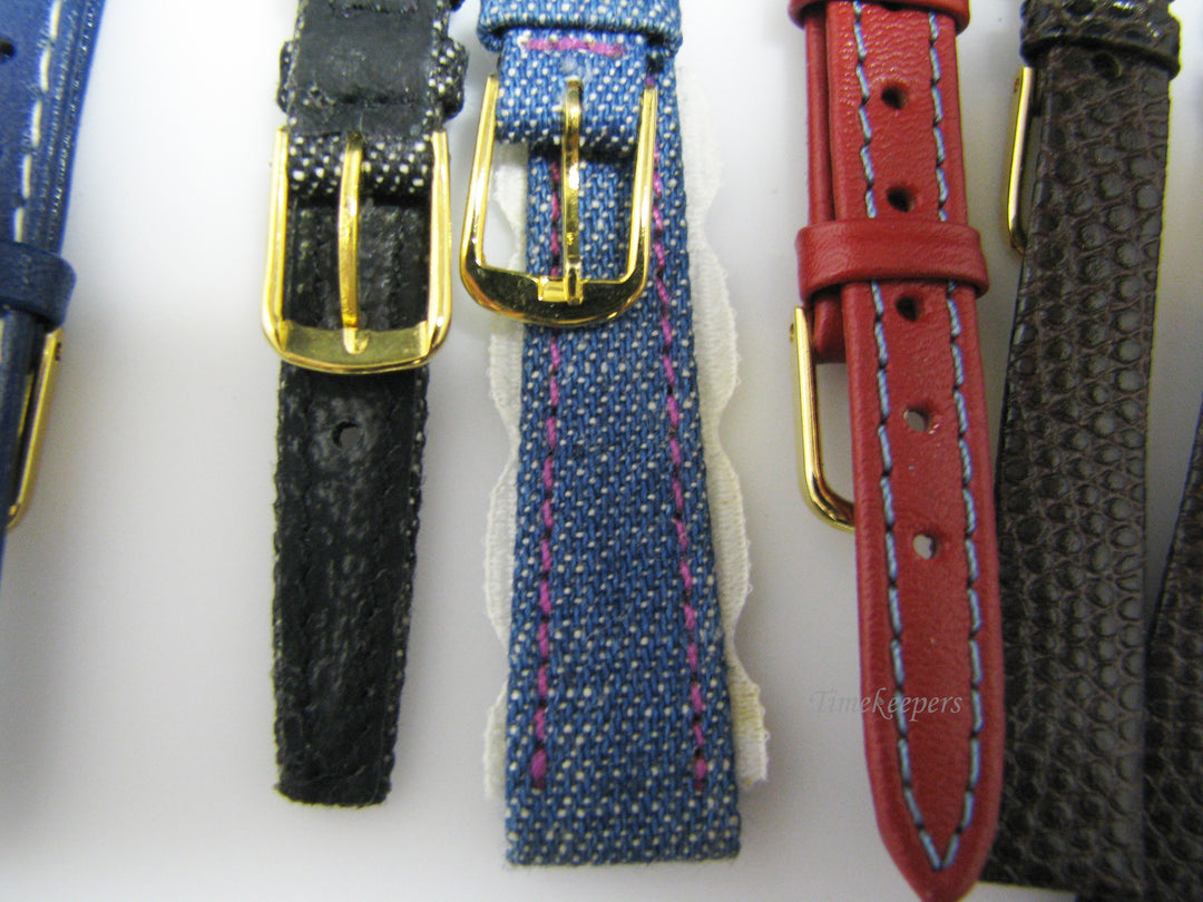 c941 Lot of 20 Watch Bands 12 mm Assorted Colors &amp; Finishes