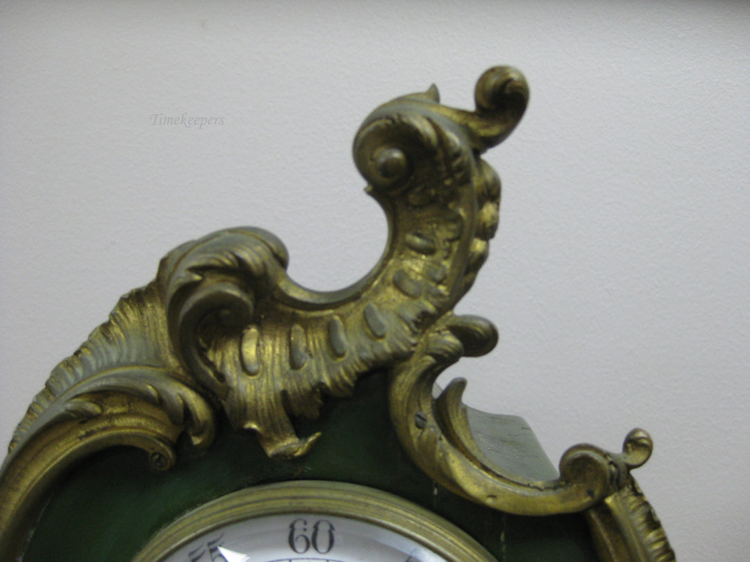 G176 1800's French Wood and Bronze 8 Day clock