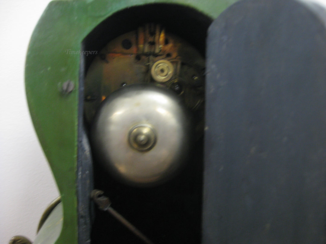 G176 1800's French Wood and Bronze 8 Day clock