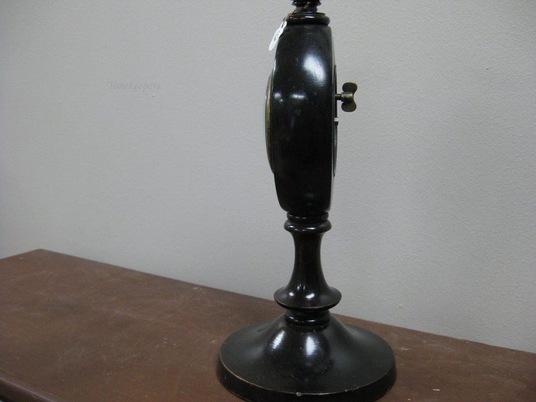 g191 1930s New Haven Clock CO. Wooden Table Clock