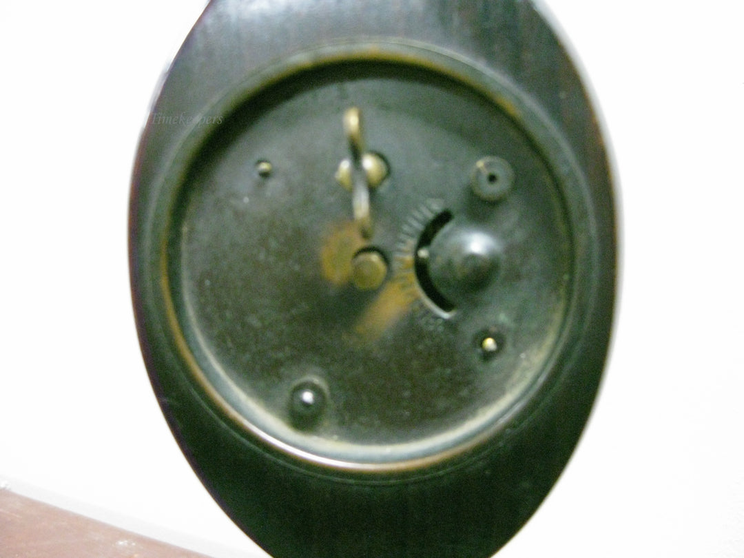 g191 1930s New Haven Clock CO. Wooden Table Clock