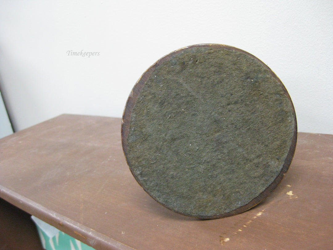 g191 1930s New Haven Clock CO. Wooden Table Clock