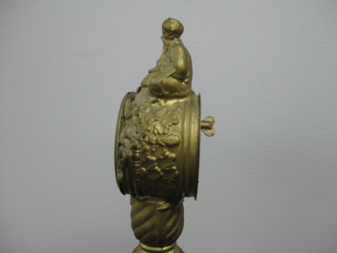 g192 1920s American Metal Mantle Clock