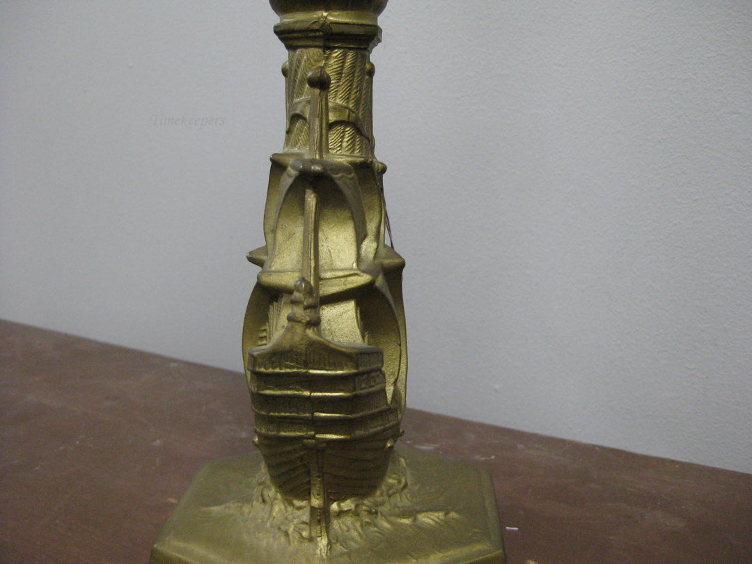 g192 1920s American Metal Mantle Clock