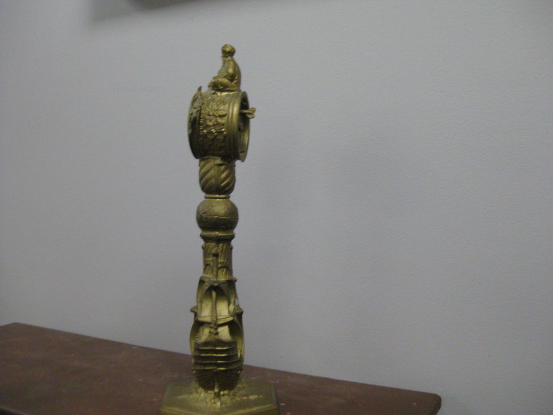 g192 1920s American Metal Mantle Clock