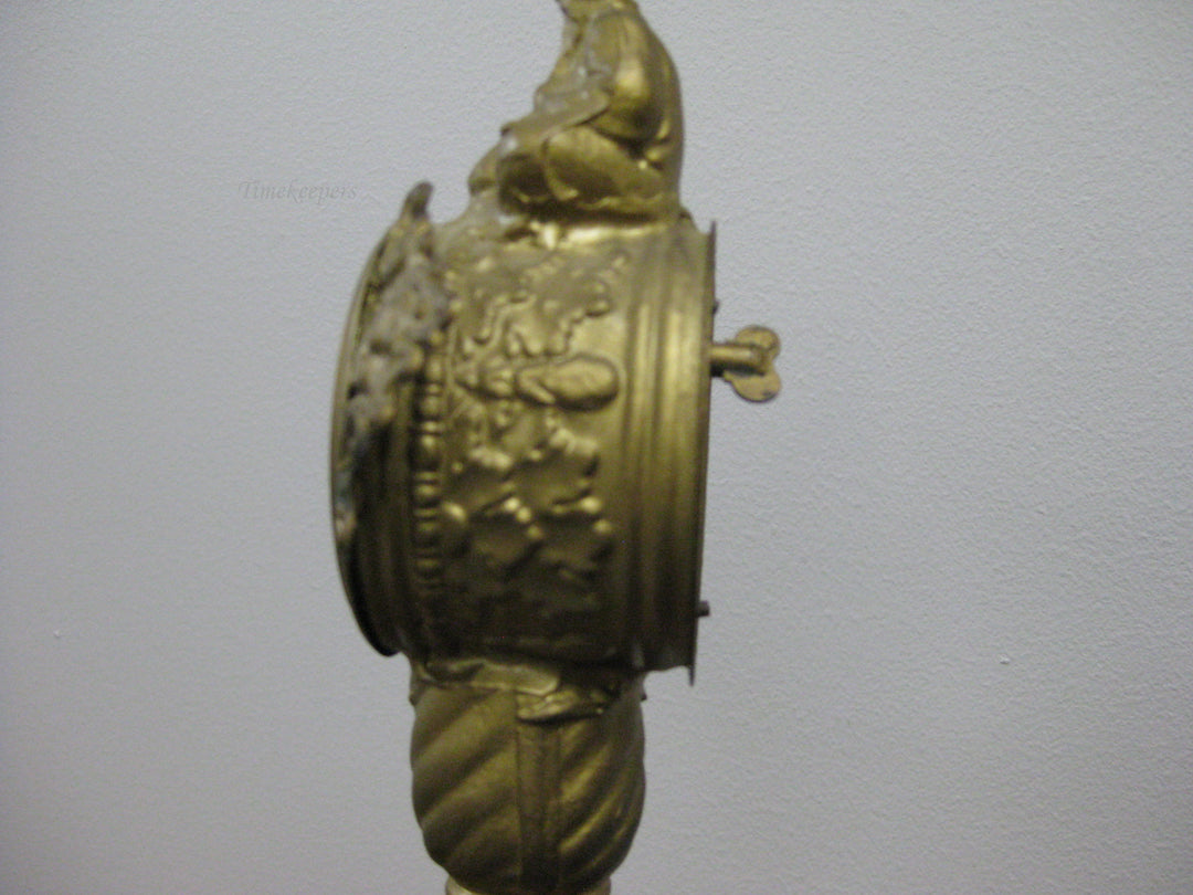 g192 1920s American Metal Mantle Clock