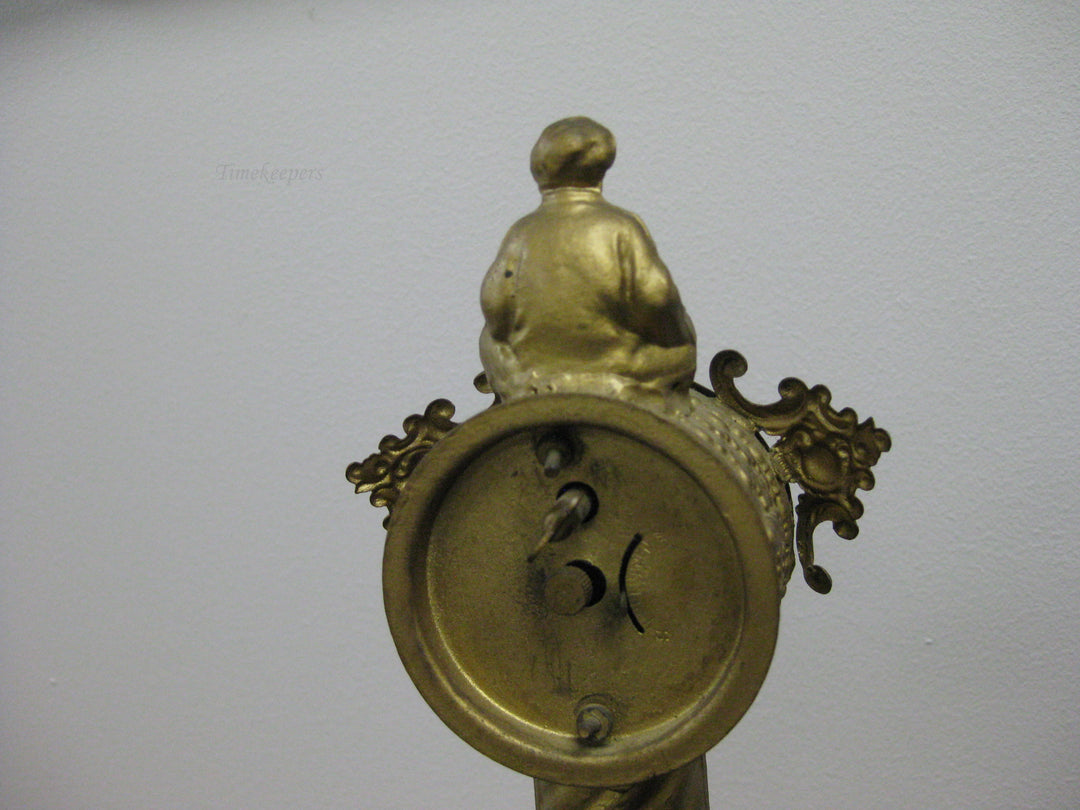 g192 1920s American Metal Mantle Clock