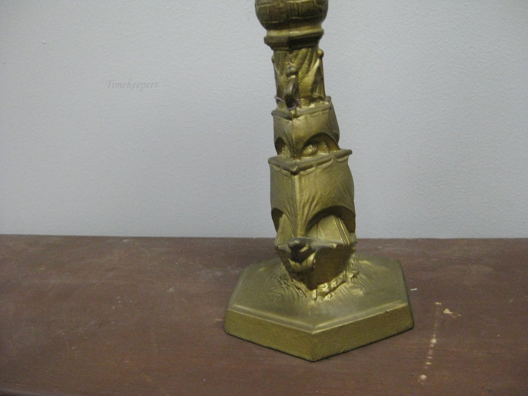 g192 1920s American Metal Mantle Clock