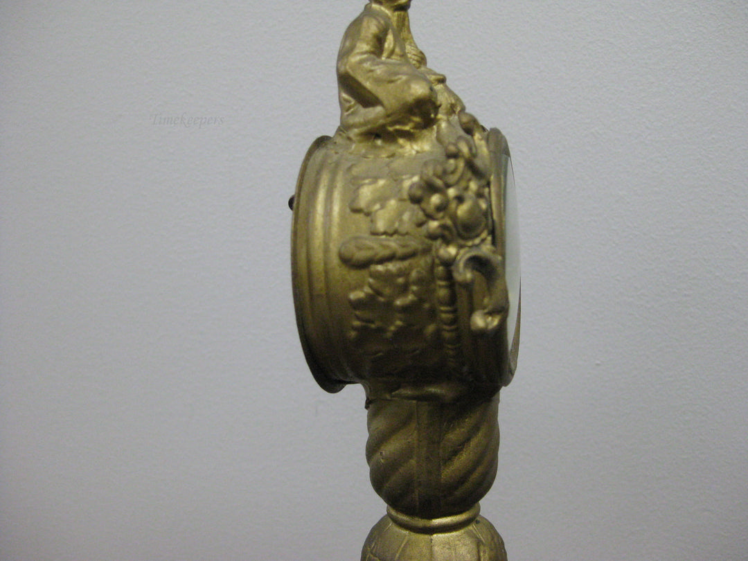 g192 1920s American Metal Mantle Clock