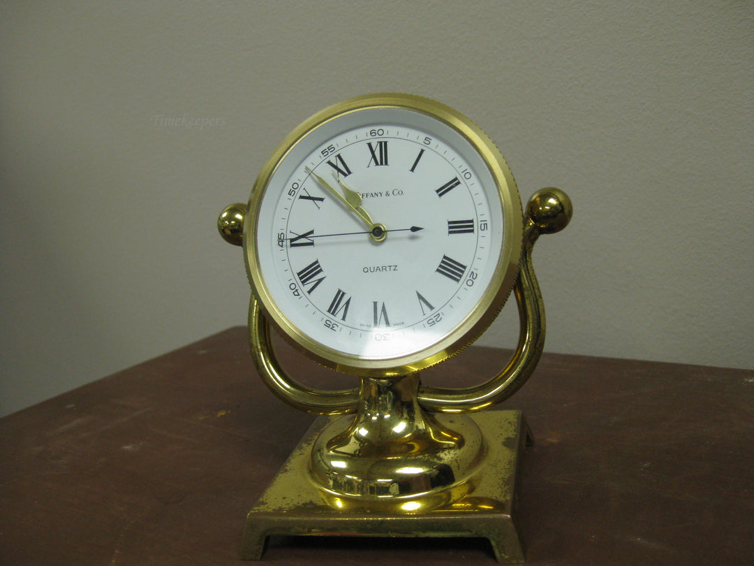 g206 1990s Tiffany&amp;CO Miniature Clock