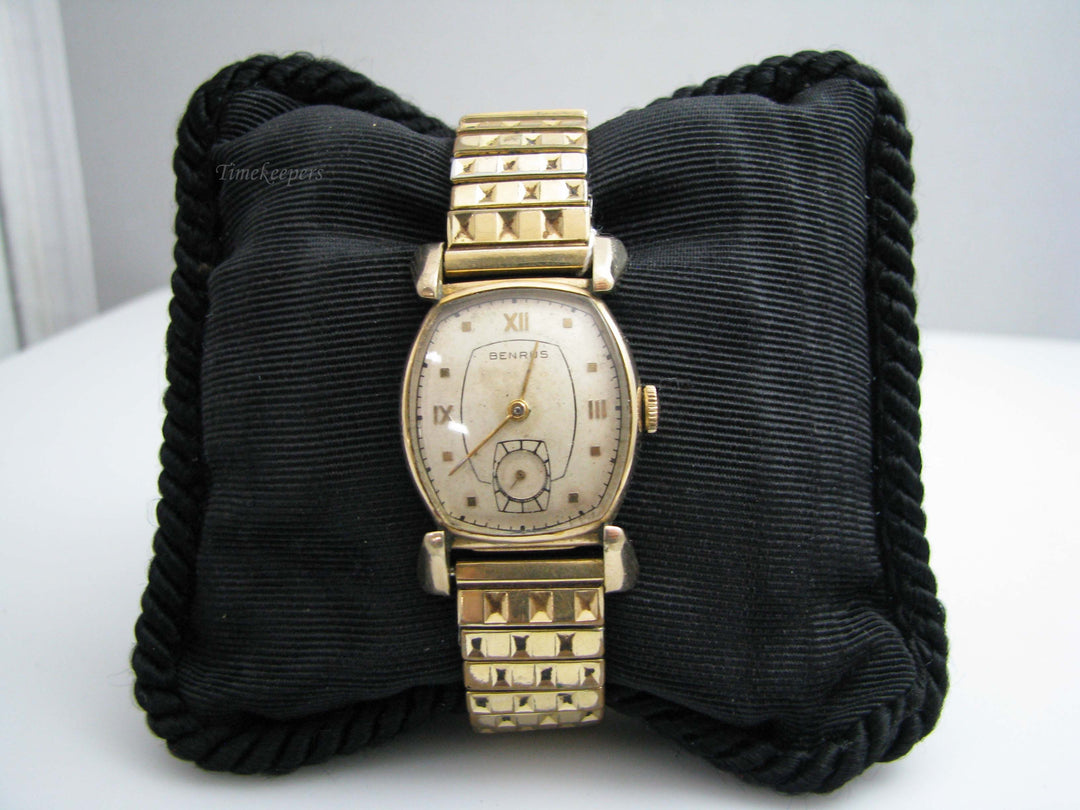 b577 Ladies 10kt RGP Benrus Wristwatch