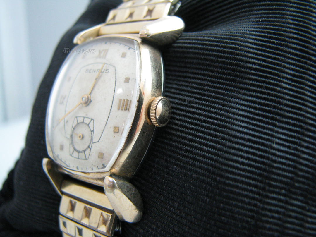 b577 Ladies 10kt RGP Benrus Wristwatch