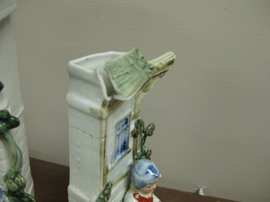 g210 1920s 3 piece German Miniature Statue Clock