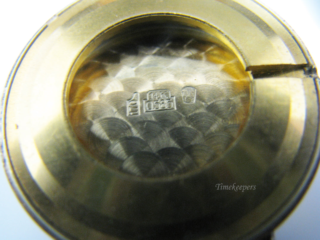 c956 Handsome Vintage Lucien Piccard Mechanical Watch in 14k Yellow gold