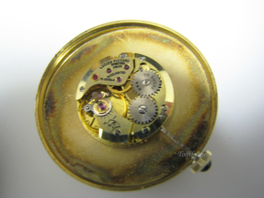 c956 Handsome Vintage Lucien Piccard Mechanical Watch in 14k Yellow gold