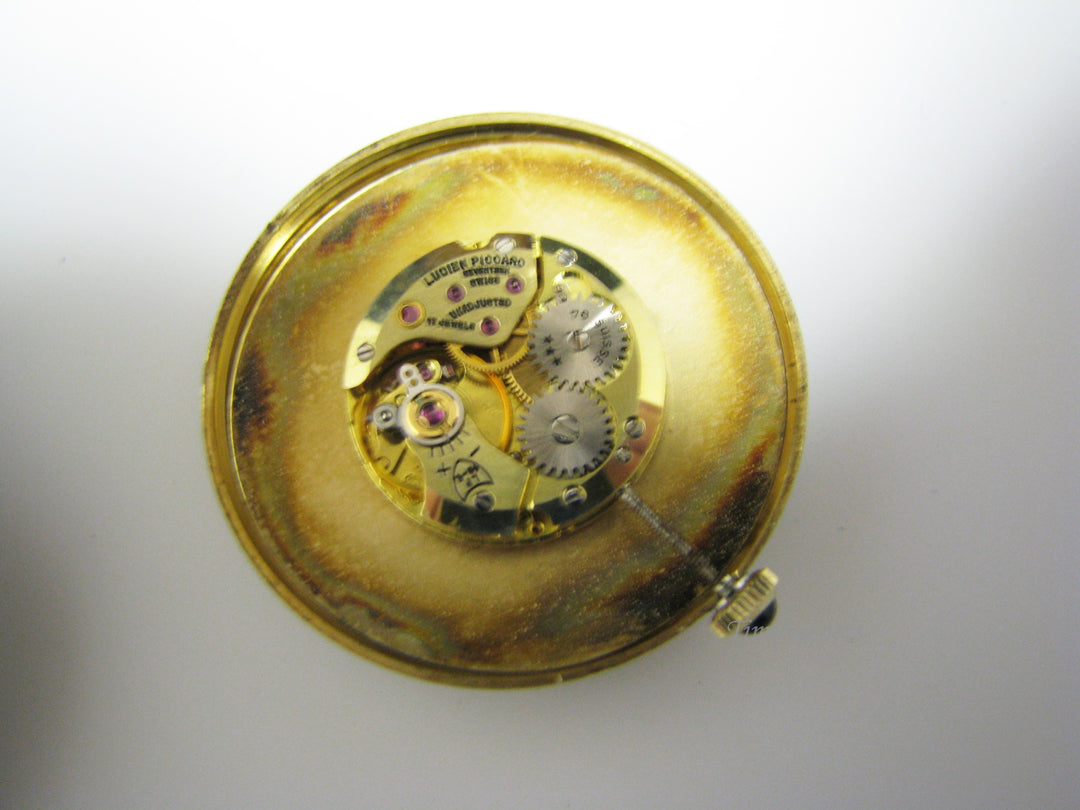 c956 Handsome Vintage Lucien Piccard Mechanical Watch in 14k Yellow gold