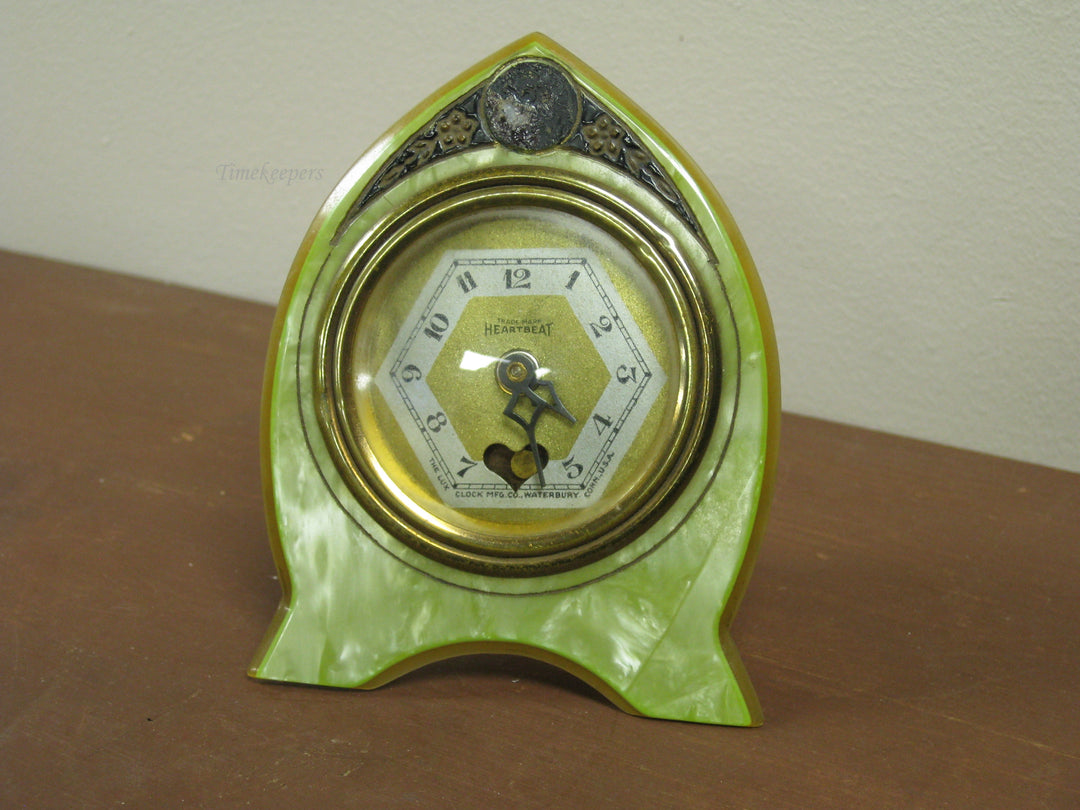g217 1930s The Lux Clock Co. Heartbeat Miniature Clock