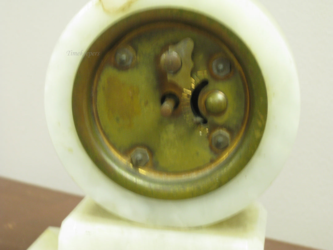 g221 1920s Art Deco Clock With Horse Head Bookends