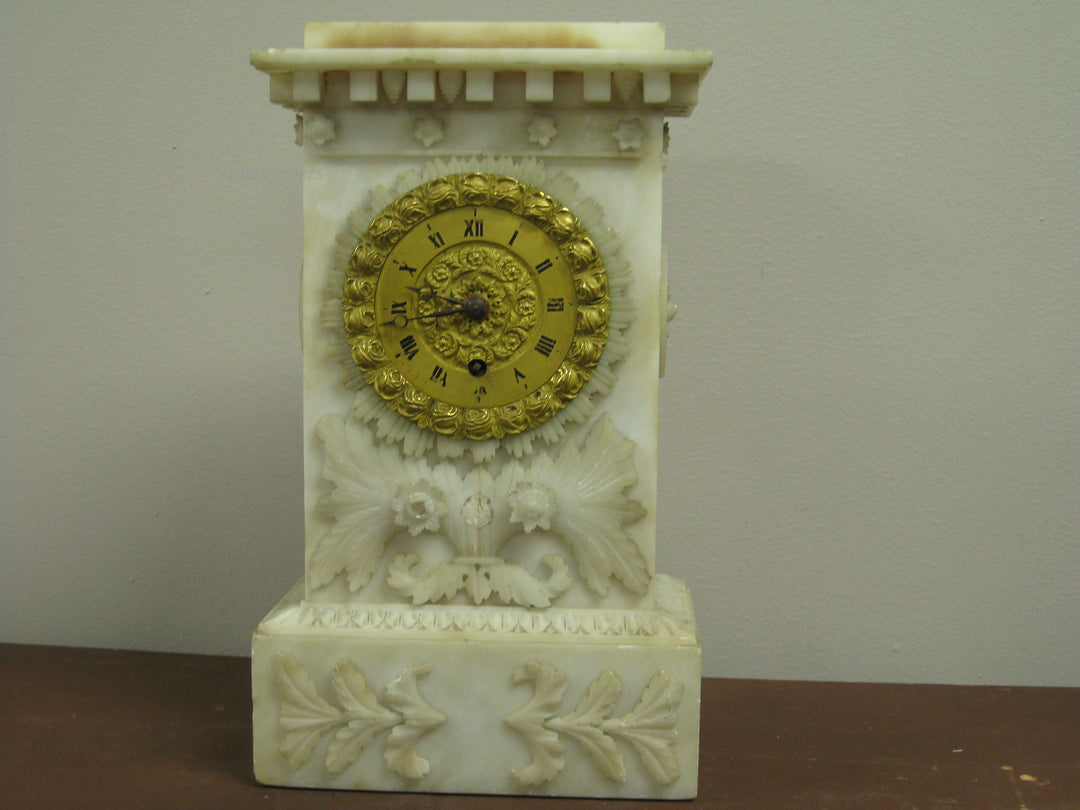 g223 1840s French Alabaster Clock