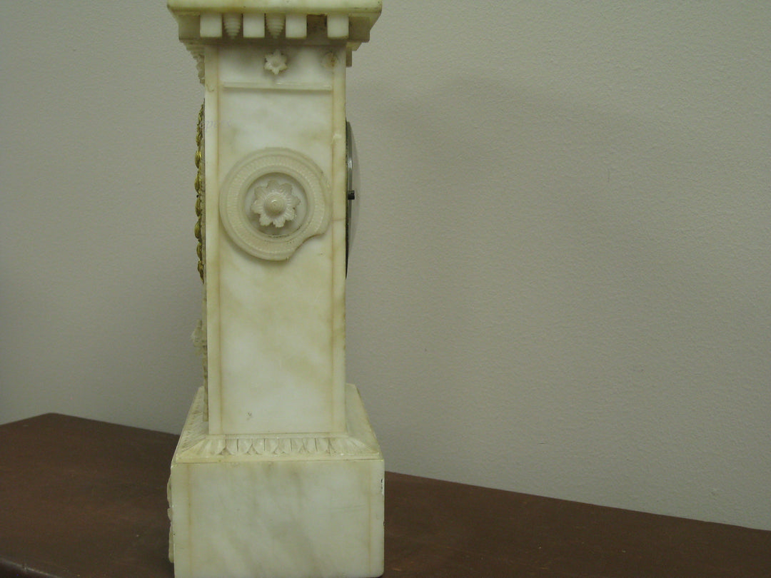 g223 1840s French Alabaster Clock