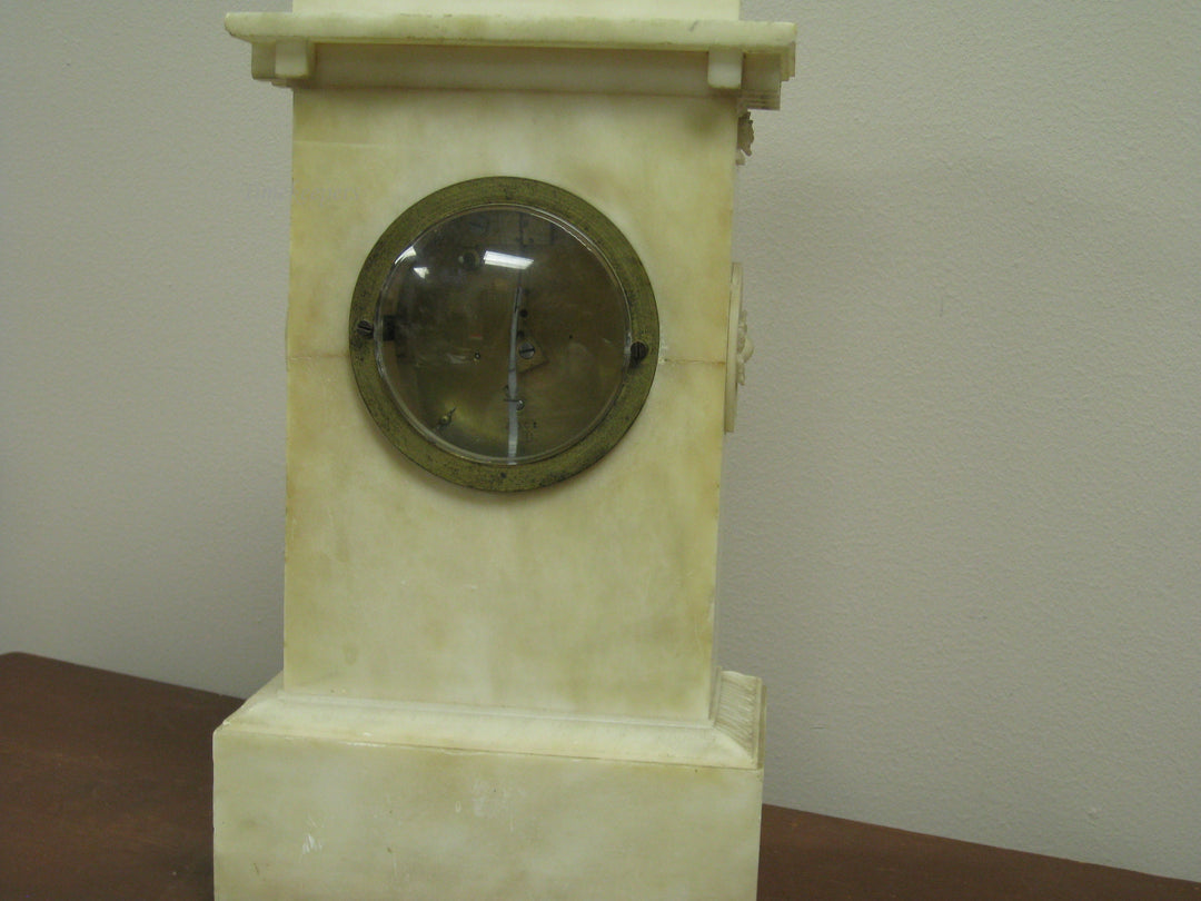 g223 1840s French Alabaster Clock