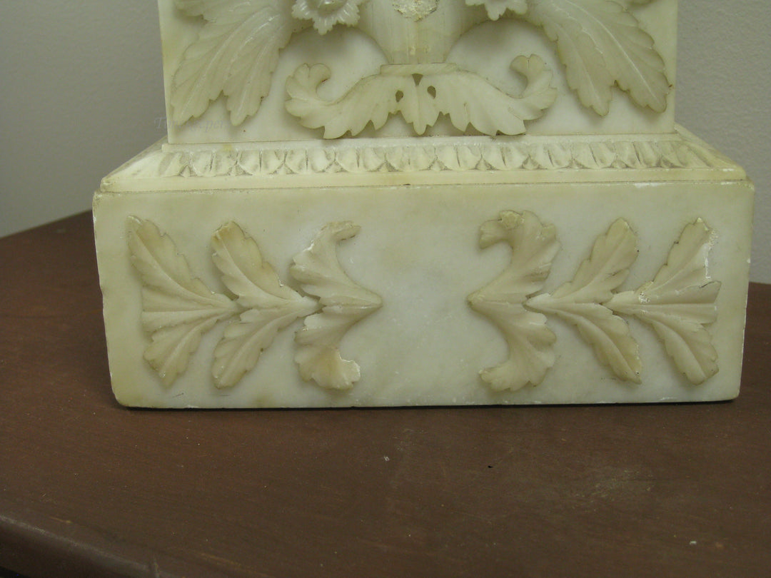 g223 1840s French Alabaster Clock