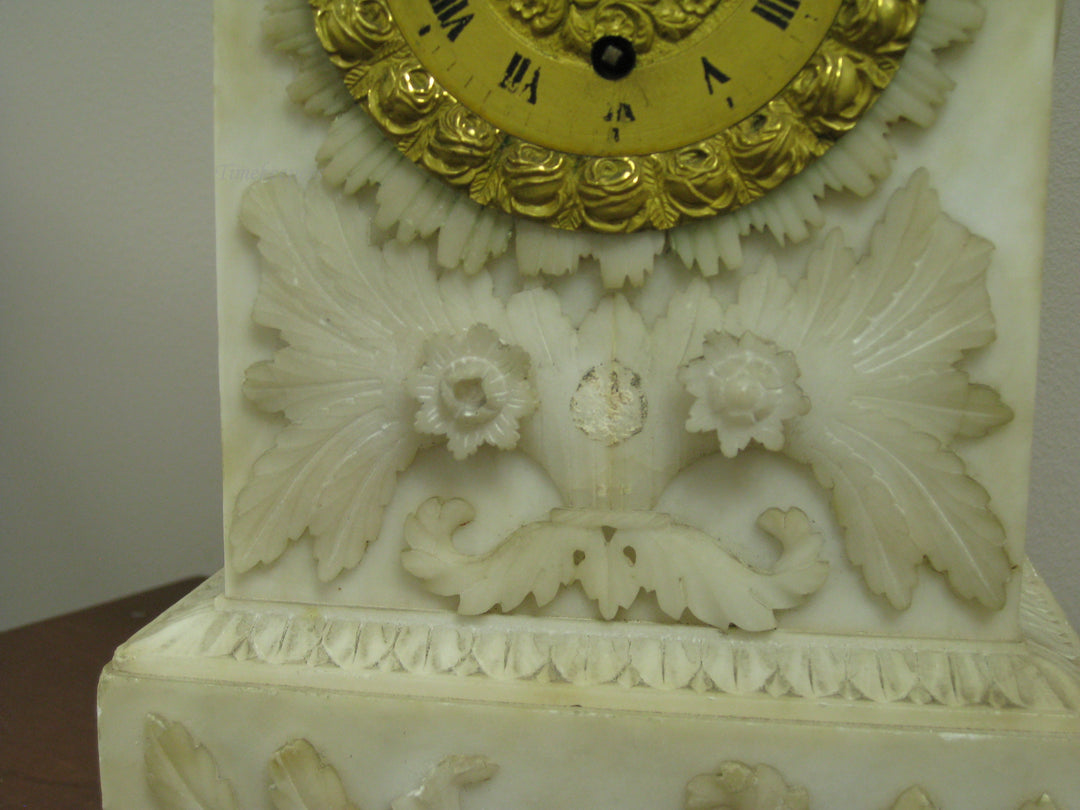 g223 1840s French Alabaster Clock