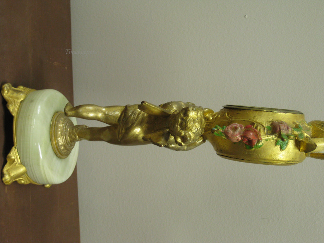 g224 1920s American Cupid Table Clock