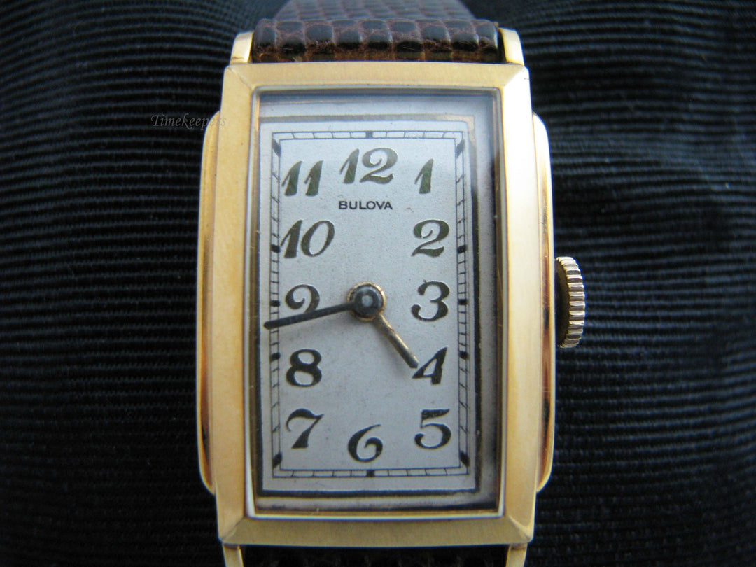 b615 Vintage Unisex 10kt RGP Bulova Wristwatch