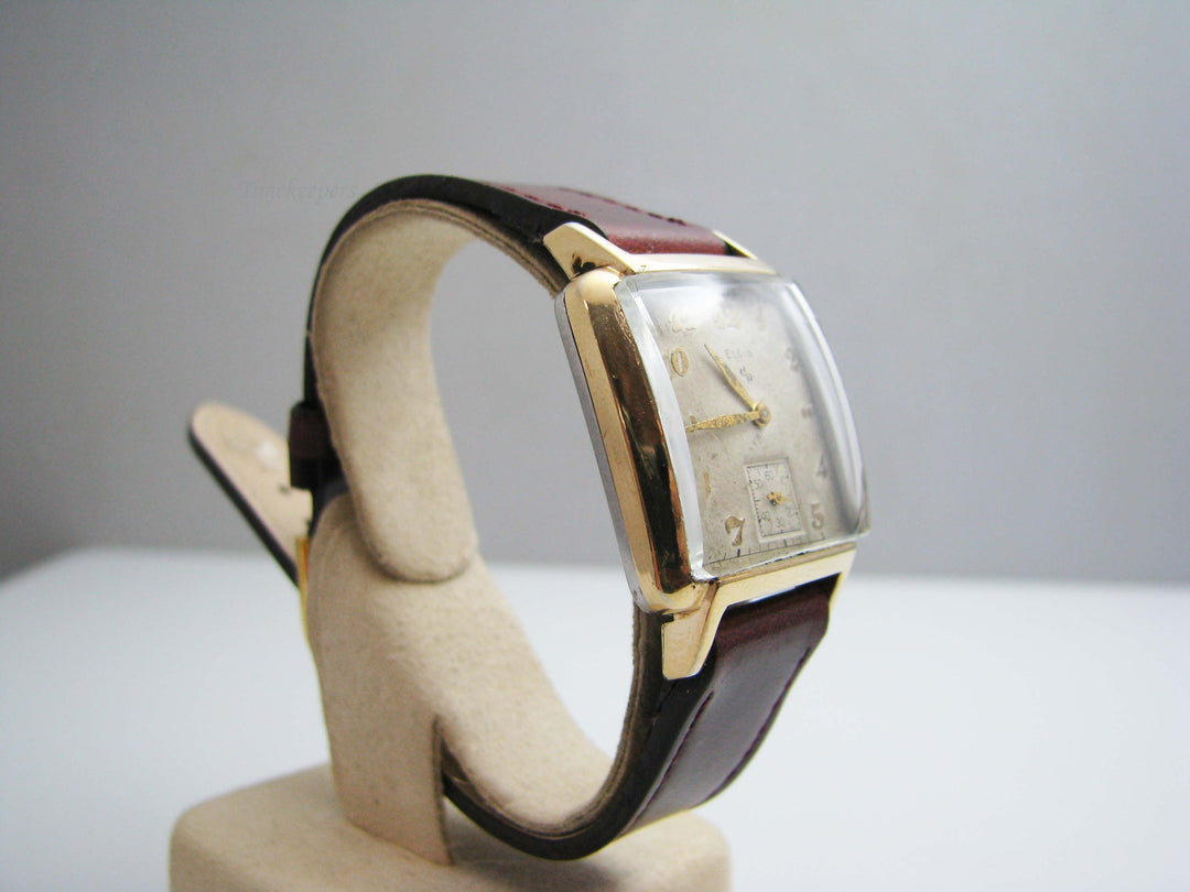 f051 Vintage Elgin 554 15J Mechanical Men's Wrist Watch