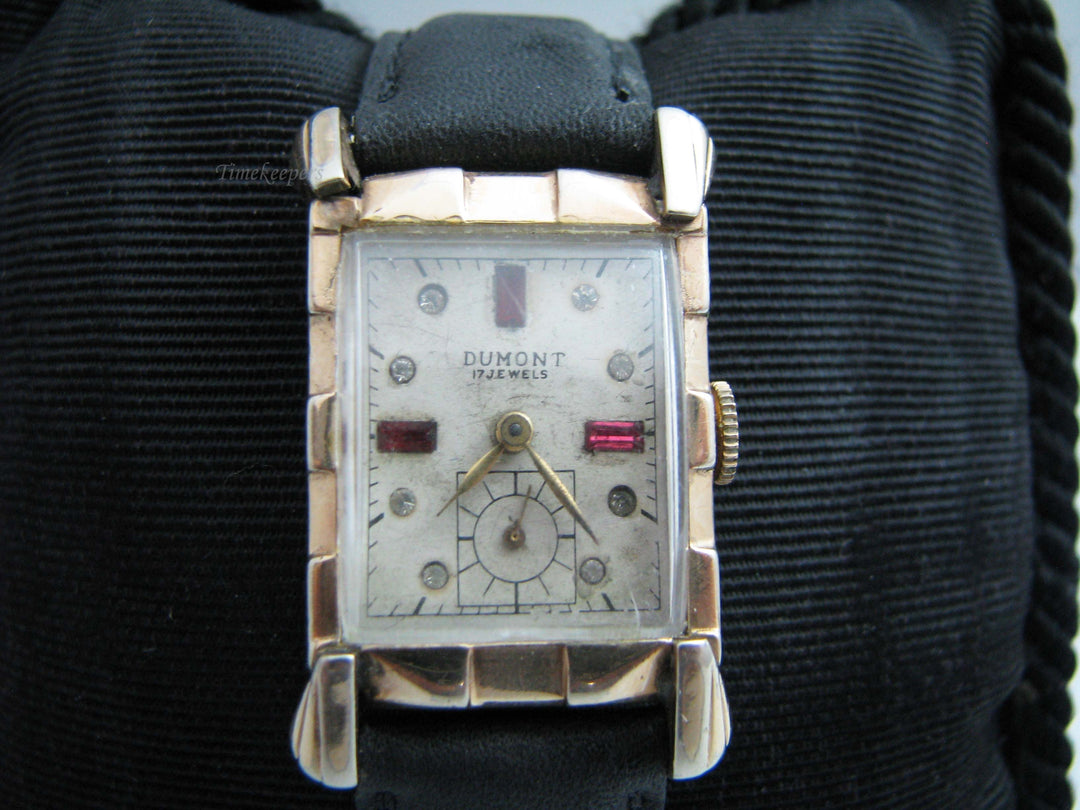 b616 Vintage Unisex 10kt RGP Dumont Wristwatch